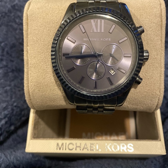 🔥 Michael Kors Watch Lexington Blue Chrongraph - Picture 6 of 6